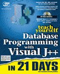 Teach Yourself Database Programming with Visual J++ in 21 days